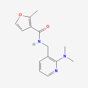 molecular formula C14H17N3O2 B3765733 N-[[2-(dimethylamino)pyridin-3-yl]methyl]-2-methylfuran-3-carboxamide 