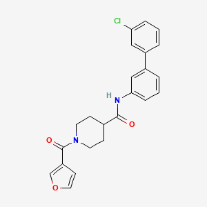 molecular formula C23H21ClN2O3 B3766030 N-(3'-chloro-3-biphenylyl)-1-(3-furoyl)-4-piperidinecarboxamide 