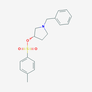 molecular formula C18H21NO3S B037672 (S)-1-Benzyl-3-[(P-tolylsulfonyl)oxy]pyrrolidine CAS No. 116183-79-0