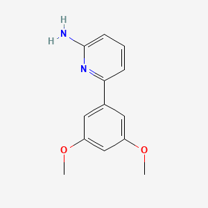 molecular formula C13H14N2O2 B3767250 6-(3,5-dimethoxyphenyl)pyridin-2-amine 