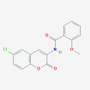 B376732 N-(6-chloro-2-oxochromen-3-yl)-2-methoxybenzamide CAS No. 720668-94-0