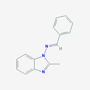 B376746 2-methyl-N-[(E)-phenylmethylidene]-1H-benzimidazol-1-amine CAS No. 5540-38-5