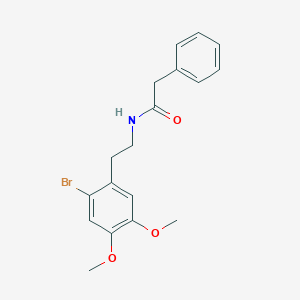 molecular formula C18H20BrNO3 B376747 N-[2-(2-bromo-4,5-dimethoxyphenyl)ethyl]-2-phenylacetamide 
