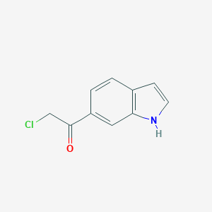molecular formula C10H8ClNO B037675 2-氯-1-(1H-吲哚-6-基)乙酮 CAS No. 123216-45-5