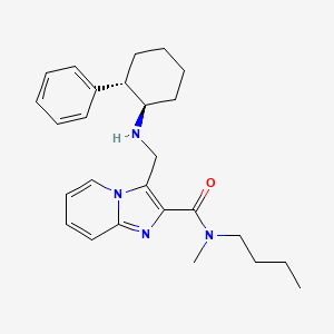 molecular formula C26H34N4O B3767897 N-butyl-N-methyl-3-({[(1R*,2S*)-2-phenylcyclohexyl]amino}methyl)imidazo[1,2-a]pyridine-2-carboxamide 