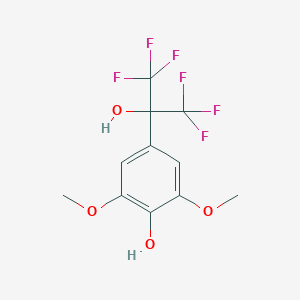 4-(1,1,1,3,3,3-Hexafluoro-2-hydroxypropan-2-yl)-2,6-dimethoxyphenol
