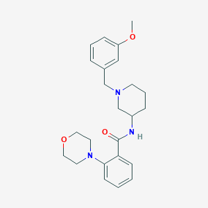 molecular formula C24H31N3O3 B3767974 N-[1-(3-methoxybenzyl)-3-piperidinyl]-2-(4-morpholinyl)benzamide 