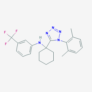 N-[1-[1-(2,6-dimethylphenyl)tetrazol-5-yl]cyclohexyl]-3-(trifluoromethyl)aniline