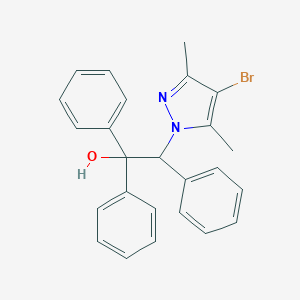 2-(4-bromo-3,5-dimethyl-1H-pyrazol-1-yl)-1,1,2-triphenylethanol
