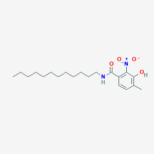 molecular formula C20H32N2O4 B376814 N-dodecyl-3-hydroxy-2-nitro-4-methylbenzamide 