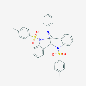 13-(4-Methylphenyl)-5,11-bis[(4-methylphenyl)sulfonyl]-5,6,11,12-tetrahydro-6,12-epiminodibenzo[b,f][1,5]diazocine