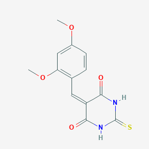 5-(2,4-dimethoxybenzylidene)-2-thioxodihydropyrimidine-4,6(1H,5H)-dione