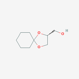 molecular formula C9H16O3 B037686 1,4-Dioxaspiro[4.5]decane-2-methanol, (R)- CAS No. 113798-80-4