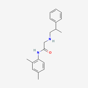 molecular formula C19H24N2O B3768616 N-(2,4-dimethylphenyl)-2-[(2-phenylpropyl)amino]acetamide 