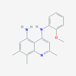 molecular formula C19H21N3O B376866 N~4~-(2-methoxyphenyl)-2,7,8-trimethyl-4,5-quinolinediamine 
