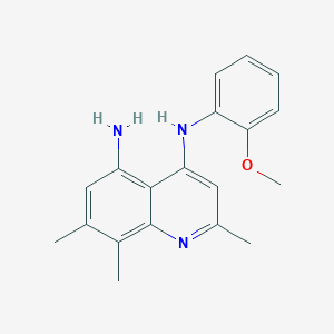 N~4~-(2-methoxyphenyl)-2,7,8-trimethyl-4,5-quinolinediamine