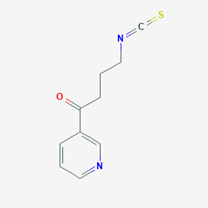 molecular formula C10H10N2OS B037687 1-Butanone, 4-isothiocyanato-1-(3-pyridinyl)- CAS No. 123529-37-3