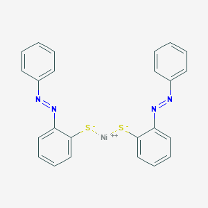 molecular formula C24H18N4NiS2 B376875 Nickel(2+);2-phenyldiazenylbenzenethiolate 