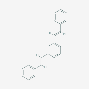 molecular formula C22H18 B376881 1,3-bis[(E)-2-phenylethenyl]benzene CAS No. 1725-76-4
