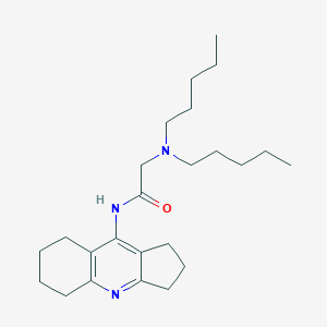 2-(dipentylamino)-N-(2,3,5,6,7,8-hexahydro-1H-cyclopenta[b]quinolin-9-yl)acetamide