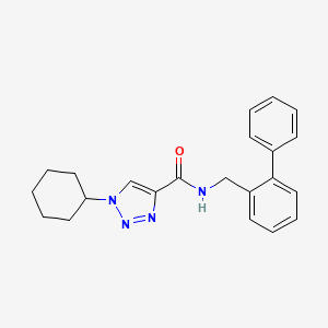 molecular formula C22H24N4O B3768841 N-(2-biphenylylmethyl)-1-cyclohexyl-1H-1,2,3-triazole-4-carboxamide 