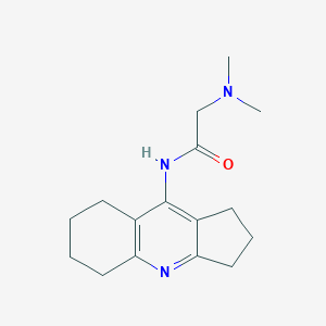 N-(2,3,5,6,7,8-hexahydro-1H-cyclopenta[b]quinolin-9-yl)-N~2~,N~2~-dimethylglycinamide