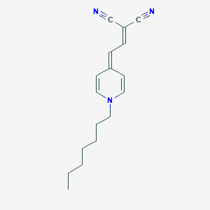 2-[2-(1-heptylpyridin-4(1H)-ylidene)ethylidene]malononitrile