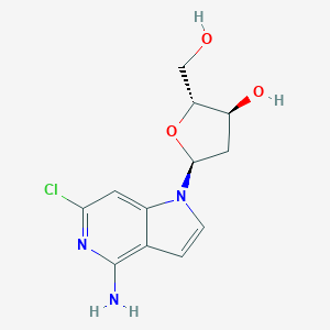 molecular formula C12H14ClN3O3 B037689 2-Chloro-2'-deoxy-3,7-dideazaadenosine CAS No. 114915-05-8