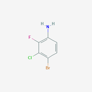 molecular formula C6H4BrClFN B037690 4-Bromo-3-chloro-2-fluoroaniline CAS No. 115843-99-7