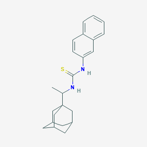 molecular formula C23H28N2S B376915 N-[1-(1-adamantyl)ethyl]-N'-(2-naphthyl)thiourea 