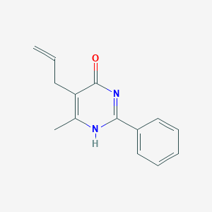 molecular formula C14H14N2O B376925 5-Allyl-6-methyl-2-phenylpyrimidin-4-ol CAS No. 255869-27-3