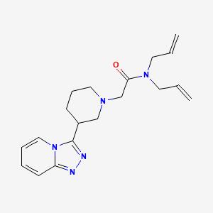 molecular formula C19H25N5O B3769250 N,N-diallyl-2-(3-[1,2,4]triazolo[4,3-a]pyridin-3-ylpiperidin-1-yl)acetamide 