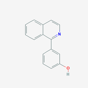 molecular formula C15H11NO B3769262 3-isoquinolin-1-ylphenol 