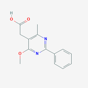 (4-Methoxy-6-methyl-2-phenyl-pyrimidin-5-yl)-acetic acid