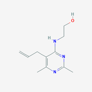 2-[(5-Allyl-2,6-dimethyl-4-pyrimidinyl)amino]ethanol