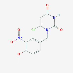 6-Chloro-1-(4-methoxy-3-nitro-benzyl)-1H-pyrimidine-2,4-dione