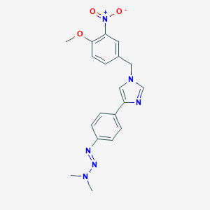 4-[4-(3,3-dimethyl-1-triazenyl)phenyl]-1-{3-nitro-4-methoxybenzyl}-1H-imidazole