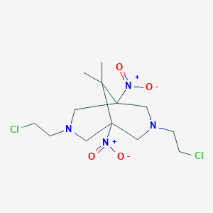 3,7-Bis(2-chloroethyl)-9,9-dimethyl-1,5-dinitro-3,7-diazabicyclo[3.3.1]nonane