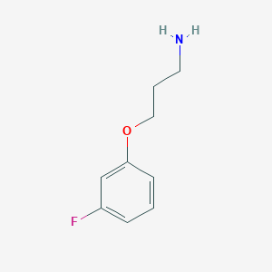 molecular formula C9H12FNO B037697 3-(3-Fluorophenoxy)propylamine CAS No. 116753-49-2