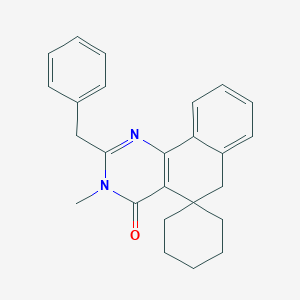 2-benzyl-3-methyl-3H-spiro[benzo[h]quinazoline-5,1'-cyclohexan]-4(6H)-one