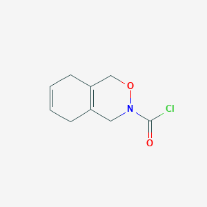 molecular formula C9H10ClNO2 B037698 1,4,5,8-Tetrahydro-3H-2,3-benzoxazine-3-carbonyl chloride CAS No. 117592-95-7