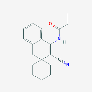 N-(2-cyanospiro[4H-naphthalene-3,1'-cyclohexane]-1-yl)propanamide