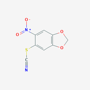 6-Nitro-1,3-benzodioxol-5-yl thiocyanate