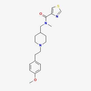 molecular formula C20H27N3O2S B3769939 N-({1-[2-(4-methoxyphenyl)ethyl]-4-piperidinyl}methyl)-N-methyl-1,3-thiazole-4-carboxamide 