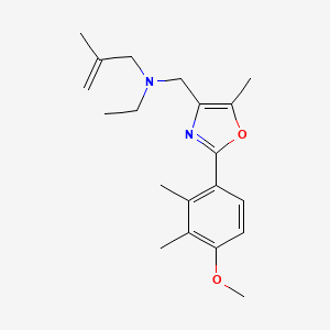 molecular formula C20H28N2O2 B3769973 N-ethyl-N-[[2-(4-methoxy-2,3-dimethylphenyl)-5-methyl-1,3-oxazol-4-yl]methyl]-2-methylprop-2-en-1-amine 