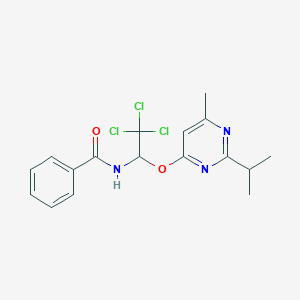 N-{2,2,2-trichloro-1-[(2-isopropyl-6-methyl-4-pyrimidinyl)oxy]ethyl}benzamide
