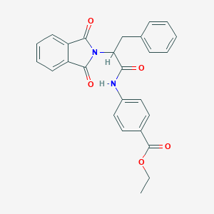ethyl 4-{[2-(1,3-dioxo-1,3-dihydro-2H-isoindol-2-yl)-3-phenylpropanoyl]amino}benzoate