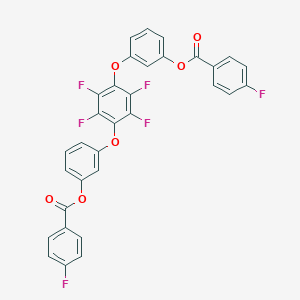 [3-[2,3,5,6-Tetrafluoro-4-[3-(4-fluorobenzoyl)oxyphenoxy]phenoxy]phenyl] 4-fluorobenzoate