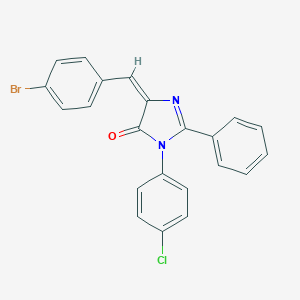 5-(4-bromobenzylidene)-3-(4-chlorophenyl)-2-phenyl-3,5-dihydro-4H-imidazol-4-one