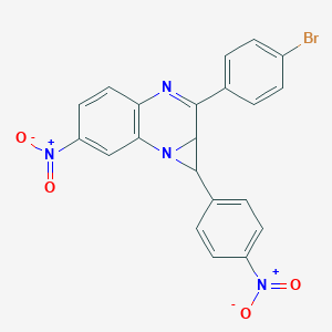 2-(4-Bromophenyl)-6-nitro-1-{4-nitrophenyl}-1,1a-dihydroazireno[1,2-a]quinoxaline